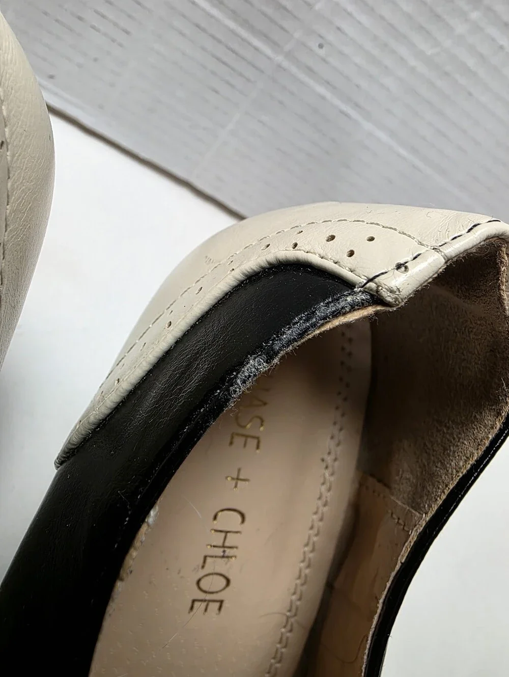 Chase & Chloe Dora 5 Two Tone Retro Style Heeled Shoes Sz 10
